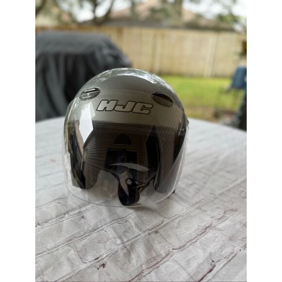 HJC Size XL Full Face Motorcycle Riding Helmet Silver Modular Power Sport Cl-33 - Picture 5 of 12